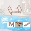 Unique Bargains Stainless Steel Magazine CD Storage Desk Decorative Bookshelf - 3 of 4