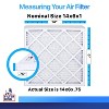 Filter King 14x6x1 Air Filter | 3-PACK | MERV 8 HVAC Pleated A/C Furnace Filters | MADE IN USA | Actual Size: 14 x 6 x .75" - 2 of 4