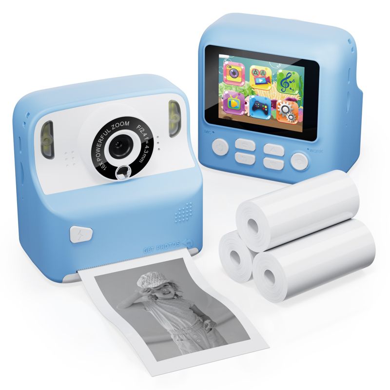 JoyBox Kids Snap & Smile Multi-Function Instant Print 16x Digital Zoom Camera 12MP Photo 1080P Videos w/ 2.4 Inch Screen & Built-In Inkless Printer, 5 of 6