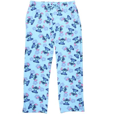 Disney Lilo And Stitch Aloha Flower Stitch Juniors Plus Pajama Lounge  Pants, 0 Blue