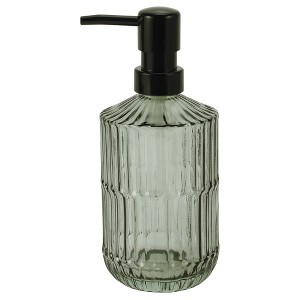 Unique Bargains Simple Vertical Lines Soap Pump Dispenser 450ml 1 Pc - 1 of 4
