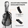 Yescom ABS Acoustic Guitar Case Hard with Backpack Straps Dreadnought Hardshell for Airline Travel Silver - 3 of 4