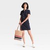 Women's Short Sleeve Knit Mini Shirtdress - Universal Thread™ - 3 of 3