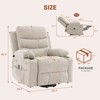 Power Lift Recliner Chair, Oversized Electric Recliners for Elderly with Heat and Massage, Home Theater Seat with 2 Cup Holders Side - 2 of 4