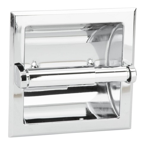 Freestanding Toilet Tissue Holder With Storage Brushed Nickel - Nu Steel :  Target