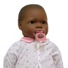 JC Toys La Baby 20" Baby Doll - Pastel Pink Outfit with Pacifier - 2 of 4