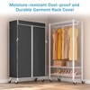 VIPEK R1C Rolling Clothes Rack with Cover Portable Closet, White Closet Rack with Cover - 4 of 4