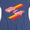 Girls' - Hot Wheels - Valentine's You Make My Heart Race Fit & Flair Cap Sleeve Dress - 2 of 3