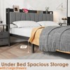 Industrial FullSize/King Size/Queen Size Bed Frame w/Storage Headboard Platform Bed with 2 Large Drawers No Box Spring Needed - 4 of 4