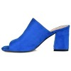 Journee Collection Womens Adelaide Peep Toe Slip On Block Heel Sandals - 2 of 4
