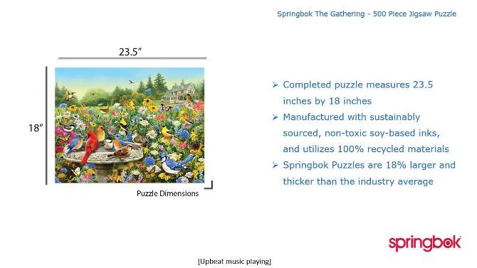Springbok The Gathering Puzzle 500pc, 2 of 6, play video