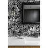 RoomMates Batik Tropical Leaf Peel & Stick Wallpaper Black: Self-Adhesive Vinyl, Modern Botanical, 28.2 Sq Ft Coverage - image 3 of 4