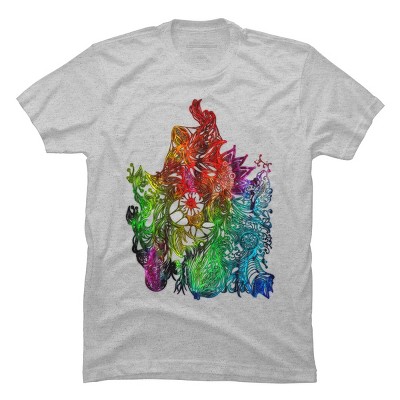 Adult Design By Humans Zen Botanical Rainbow Pride By EdgeWaresT-Shirt