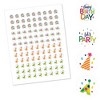 Big Dot of Happiness Cheerful Happy Birthday - Colorful Birthday Party Round Candy Sticker Favors - Labels Fits Chocolate Candy (1 sheet of 108) - 2 of 4