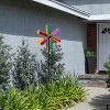Colorful Bejeweled Metal Windmill Spinner Garden Stake - Alpine Corporation: Decorative Yard Art, Iron Crafted, Multicolored Gems - 2 of 4