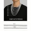 Cuban Link Chain Necklace for Men, Dainty Figaro Chains, 3mm/5mm, 14 - 28 Inch, Solid Shiny, Comes with Box - 4 of 4