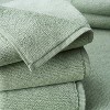 Turkish Cotton Bath Towel Green - Wellbe - 4 of 4