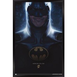 Trends International DC Comics Movie The Flash - Batman One Sheet Framed Wall Poster Prints - 1 of 4