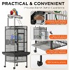 Coucheta 60" Playtop Large Bird Cage - Metal Parrot Cage with Rolling Stand, Feed Bowls, Slide-Out Tray & Seed Guard for Medium to Large Birds - 4 of 4
