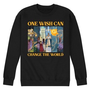 Men's - Disney - One Wish Can Change The World Graphic Fleece Sweatshirt - 1 of 4