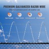 VEVOR Razor Wires, 98 ft Razor Barbed Wire, 2 Rolls Razor Wire Fencing Razor Fence, Razor Ribbon Barbed Wire Galvanized Razor Wire Fence - 3 of 4
