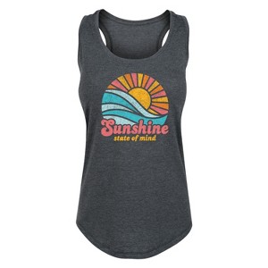 Women's - Instant Message - Sunshine State Of Mind Graphic Racerback Tank - 1 of 4