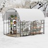 8.2x6.6x6.6 ft Premium Greenhouse for Outdoors, Upgraded Portable Walk-in Heavy Duty Frame Large Garden Plant Hot Outside Hoop House - 4 of 4