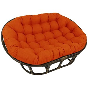 Blazing Needles, 65-inch by 48-inch Solid Outdoor Spun Polyester Double Papasan Cushion - 1 of 1