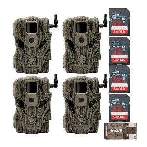Stealth Cam Fusion X 26MP Trail Camera (AT&T, 4-Pack) with 32GB SD Card Bundle - 1 of 4