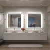 Apmir Super Bright Front & Back LED Lighted Anti-Fog Aluminum Alloy Framed Tempered Glass Bathroom/Vanity Mirror with ETL & 3-Year Warranty - 3 of 4