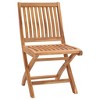 vidaXL Patio Chairs 2 pcs with Gray Cushions Solid Teak Wood - 3 of 4