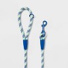 Rope Dog Leash - 5ft - Teal Blue/Navy Blue - Sun Squad™ - image 2 of 3