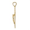 Black Bow Jewelry 14k Yellow Gold San Benito 2-Sided Crucifix Cross Pendant - 2 of 4