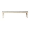 72" Shaker Style Bench with Turned Legs Unfinished - International Concepts: Solid Wood, Entryway Seating - 2 of 4