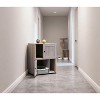 Cat Litter Box Enclosure for 2 Cats-Double Room Hidden Enclosed Furniture with Scratch Posts&Double-Layer Litter Mats - 2 of 4