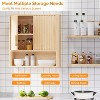 VINGLI Medicine Cabinet with 2 Fluted Doors,Bathroom Wall Cabinet (Natural Oak Color) - 4 of 4