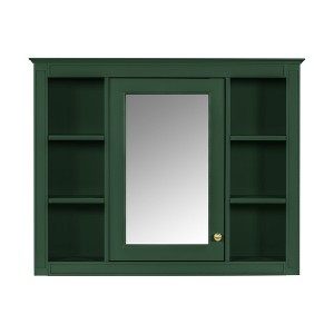 Chery Life 35'' x 27.5'' Wall Mounted Storage Cabinet, Modern Bathroom Wall Cabinet with Mirror - 1 of 4