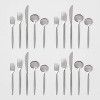 45pc Shapleigh Flatware Set Matte Black - Threshold™ : Target