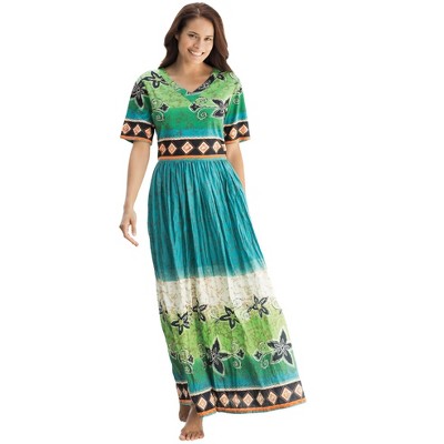 Only Necessities Plus Size Long Crinkle Cotton Lounger