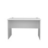 INFURNIC Desks Writing Desk Compact Minimalist Design with Ample Workspace for Modern Interiors, White, 20.9"*47.2"*29.5" - 3 of 4