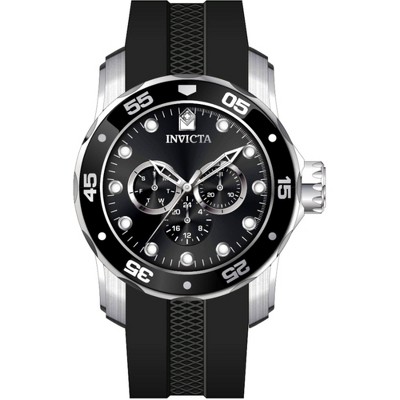Invicta 45721 Men's Pro Diver Scuba Black Dial Strap Quartz Watch