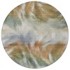 Beige And Copper Abstract Washable Indoor Outdoor Area Rug - 4 of 4
