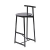 CAVINAS 27" Kitchen Bar Stools Set of 3, Counter Barstools with Backrest, Ergonomic Design, Steel Frame - 4 of 4