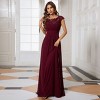 Ever-Pretty Maxi Long Lace Cap Sleeve Bridesmaid Dress - image 2 of 4