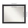 Amanti Art Oliver Narrow Beveled Wood Framed Bathroom Vanity Wall Mirror - 3 of 4