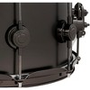 DW Collector's Series Satin Black Over Brass Snare Drum With Satin Chrome Hardware 14 x 6.5 in. - 2 of 4