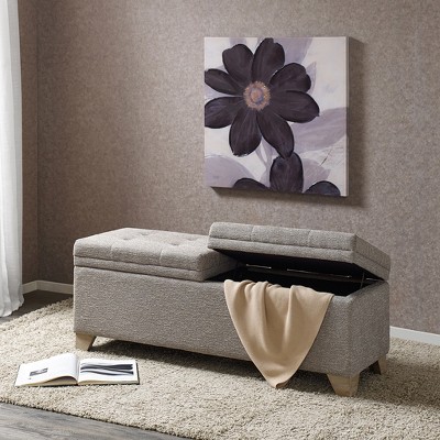 VYNXARIA Soft Close Storage Bench,Solid wood legs