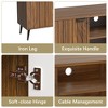 Fluted TV Stand, Mid Century Modern TV Stand for 55/60/65 inch TV, Entertainment Center - 4 of 4