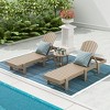 WestinTrends Dylan 3 Piece Adirondack Poly Reclining Chaise Lounge - 2 of 4