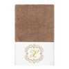 Linum Home Textiles 100% Turkish Cotton MONICA Gold Thread 3PC Embellished Towel Set - 3 of 4